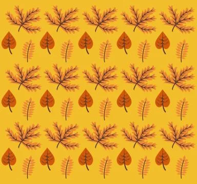 Enjoy autumn poster with leafs pattern 스톡 일러스트