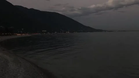 Enjoy the beach with mountain views Stock Footage 316941952
