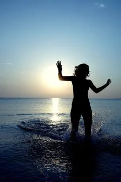 Enjoy at the beach Stock Photos