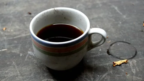 Enjoy black coffee Stock-Footage 229603316