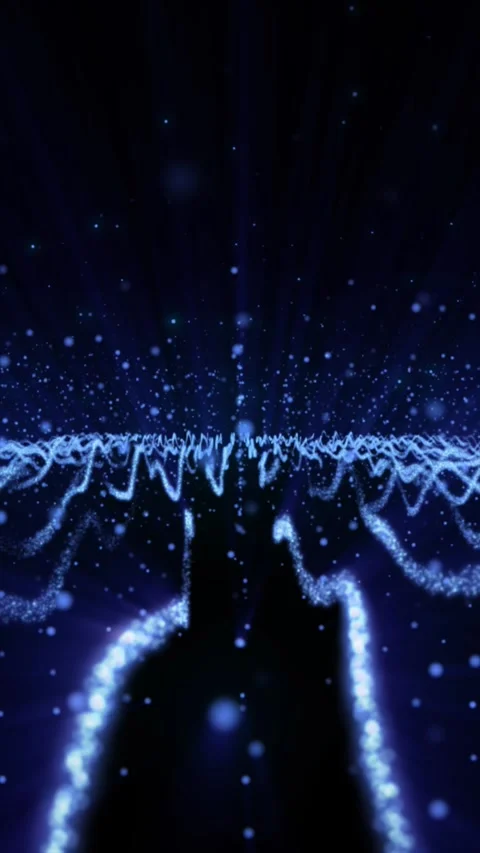 Enjoy captivating abstract animation with flowing blue patterns Stock Footage 314827331