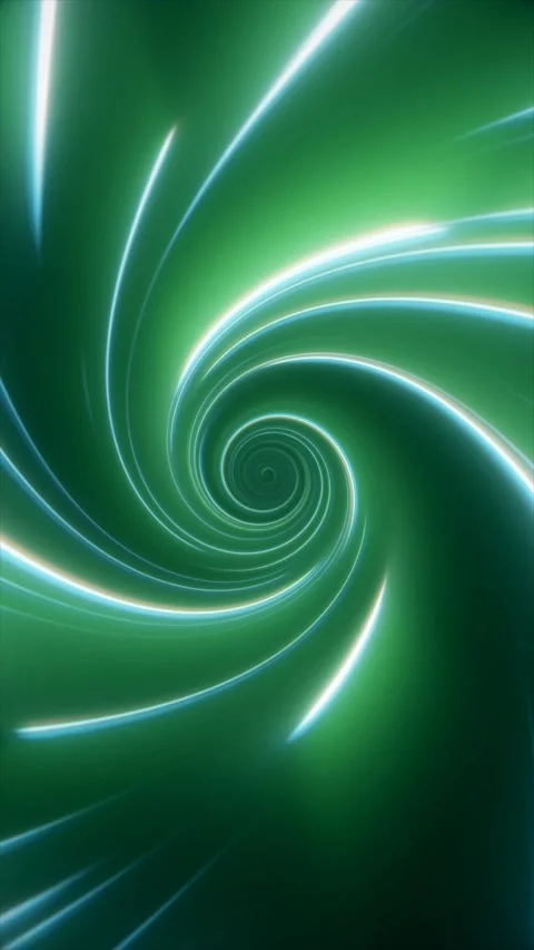 Enjoy a captivating abstract animation with glowing lines spiraling Stock Footage 317093025