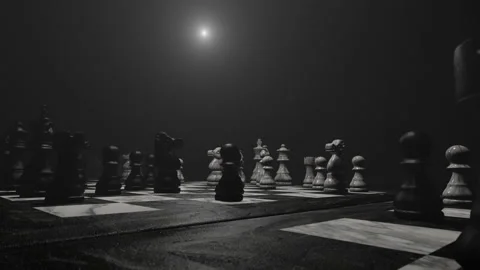 Enjoy In Chess Board Stock Footage 170286436