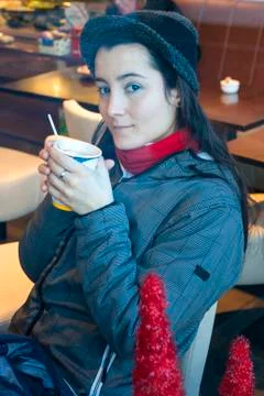 Enjoy a coffee Stock Photos
