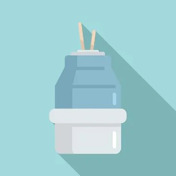 Enjoy diffuser icon, flat style Illustrazione stock