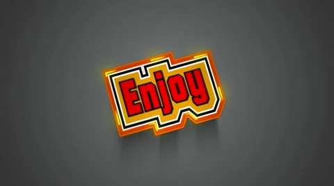 Enjoy Label 스톡 동영상 1118303