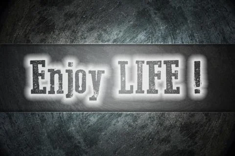 Enjoy life concept Stock Illustration