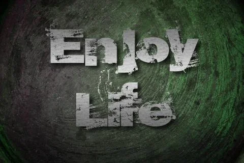 Enjoy life concept Stock Illustration