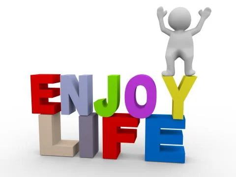 Enjoy life Illustrazione stock