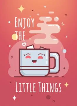 Enjoy the little things Illustrazione stock