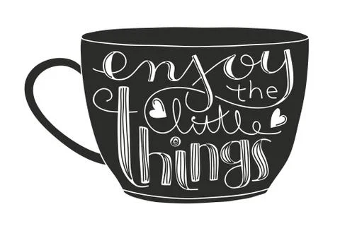 Enjoy the little things Illustrazione stock