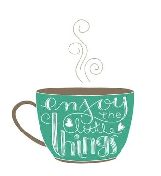 Enjoy the little things Stock Illustration