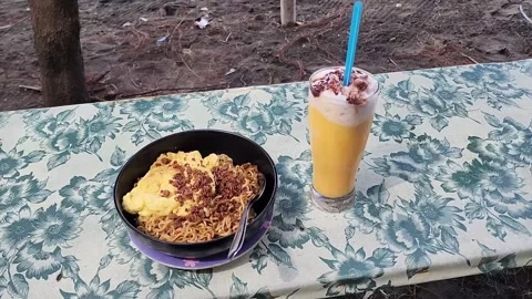 Enjoy lunch Stock Footage 300743476