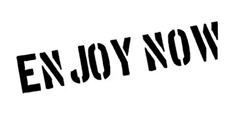 Enjoy Now rubber stamp Stock Illustration