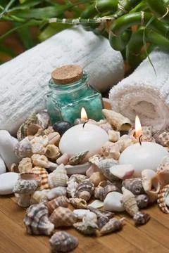 Enjoy in the spa. Stock Photos