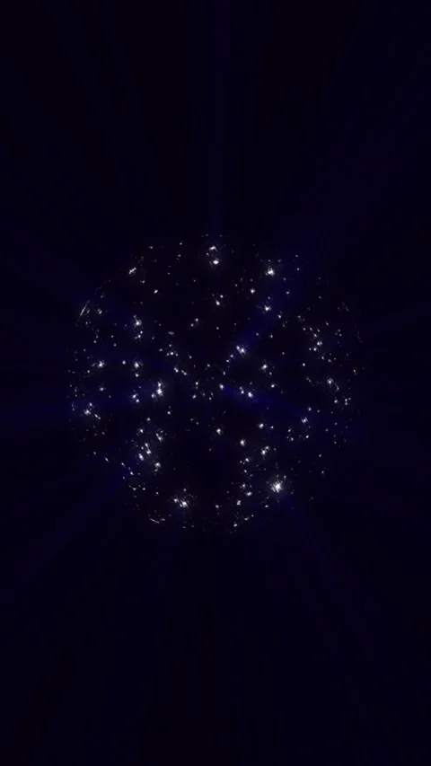 Enjoy a stunning display of abstract motion and glowing stars Stock Footage 314499998