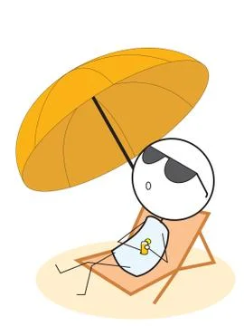 Enjoy summer Stock Illustration