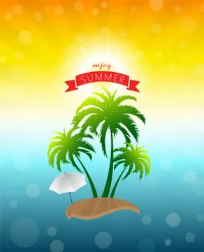 Enjoy summer Stock Illustration
