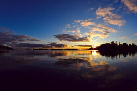 Enjoy the sunset Stock Photos
