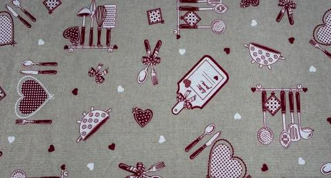 Enjoy tablecloth Stock Photos