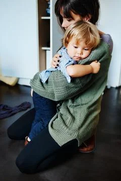 Enjoy that unconditional adoration while it lasts, mamas! Foto stock