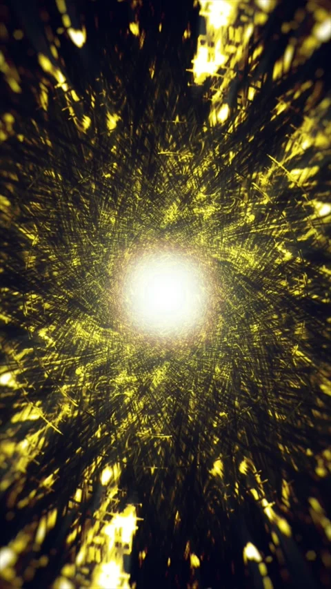 Enjoy a vibrant, abstract motion display with golden flares Stock Footage 314316401