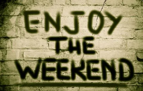 Enjoy the weekend concept Stock Illustration