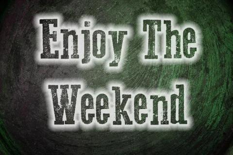 Enjoy the weekend concept Stock Illustration