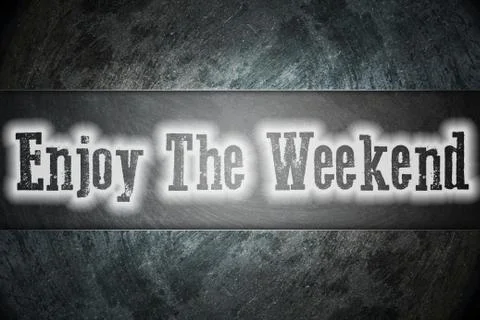 Enjoy the weekend concept Stock Illustration