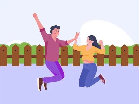 Enjoyable Concept Illustration Stock Illustration