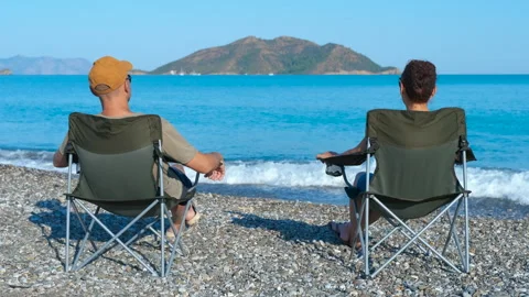 Enjoying calming ocean waves Stock Footage 316315078