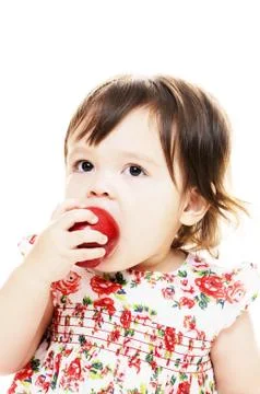 Enjoying fruit Stock Photos