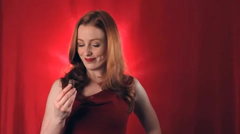Enjoying her chocolates Stock Footage 1070444