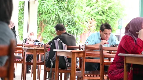 Enjoying a meal Stock Footage 204762537