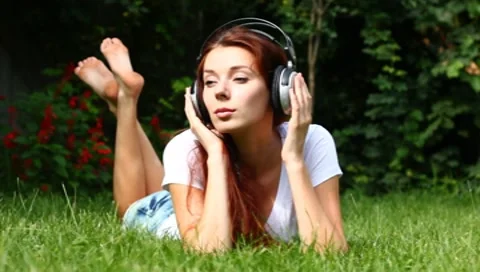 Enjoying music Video stock 7905068