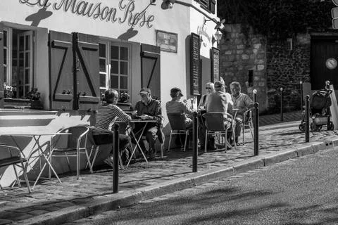 Enjoying paris Stock Photos