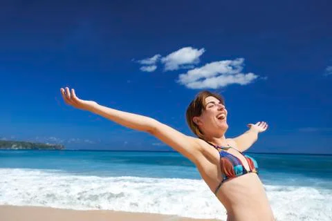 Enjoying the summer Stock Photos