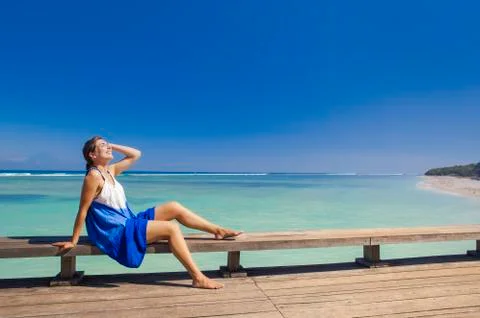 Enjoying the summer Stock Photos