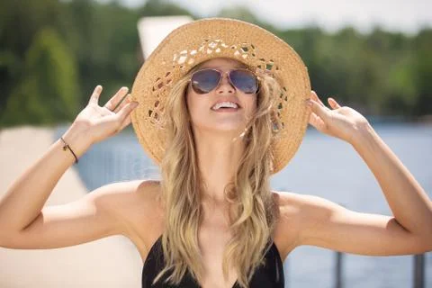 Enjoying the summertime Stock Photos