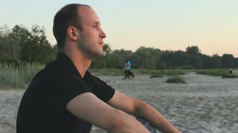 Enjoying Sunset Stock Footage 25521953