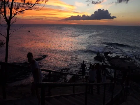 Enjoying the sunset Stock Footage 107170466