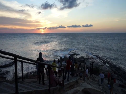 Enjoying the sunset Stock Footage 107170529