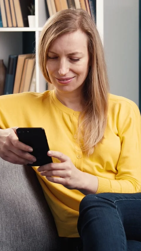 Enjoying Time on the Couch Stock Footage 322790890