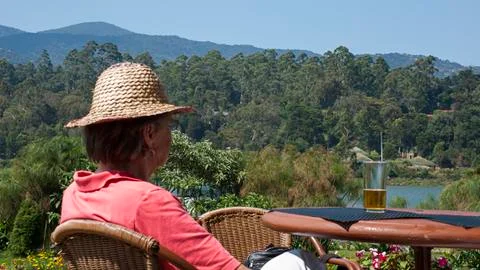 Enjoying the view Stock Photos