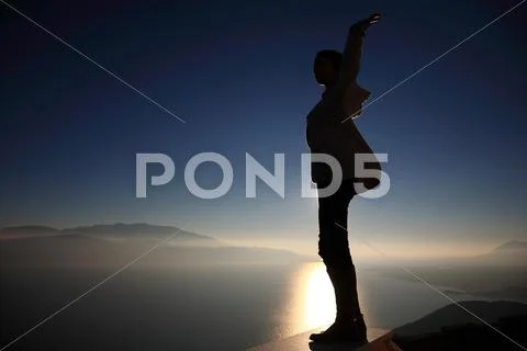 Enjoying the view Stock Photos
