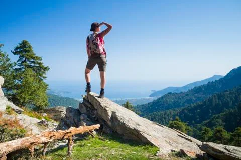 Enjoying the view Stock Photos