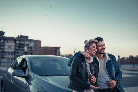 Enjoying the view Stock Photos