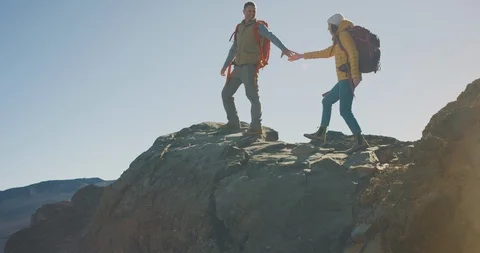 Enjoying the view together Stock Footage 125153483