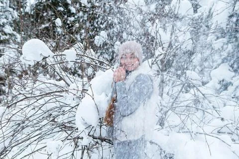 Enjoying winter Stock Photos