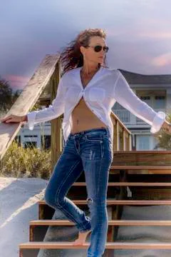 EnjoyingTheBeachView Stock Photos